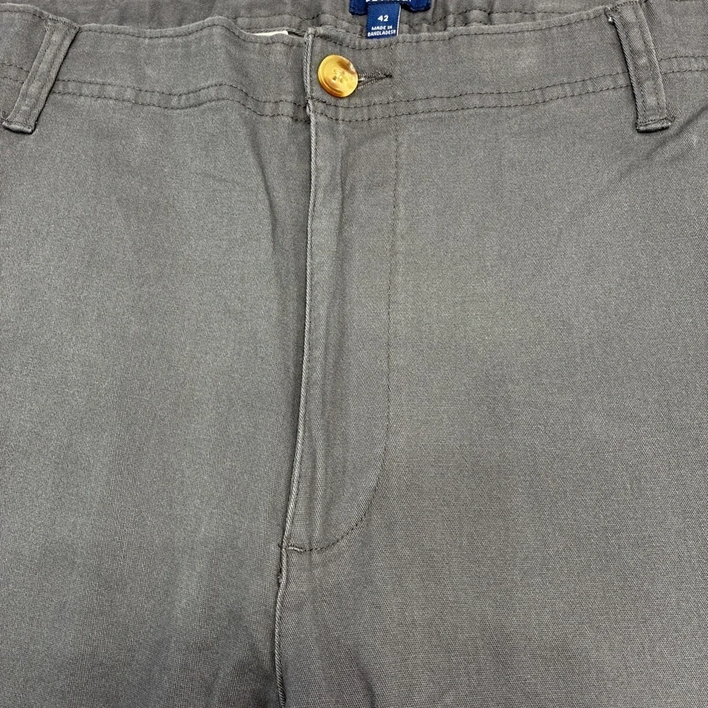 Men's Shorts Size 46 George‎ Zip Charcoal Sky Gray Above The Knee 9
